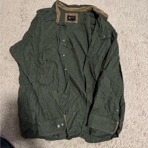 Men's Dark Green button down